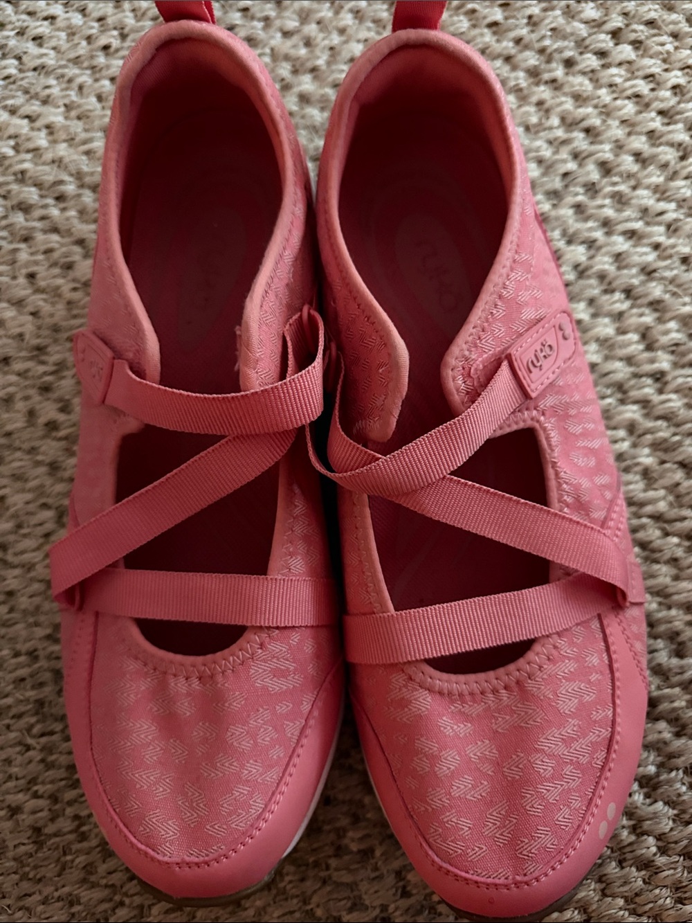 Ryka Coral Pink Slip-On Athletic shoes